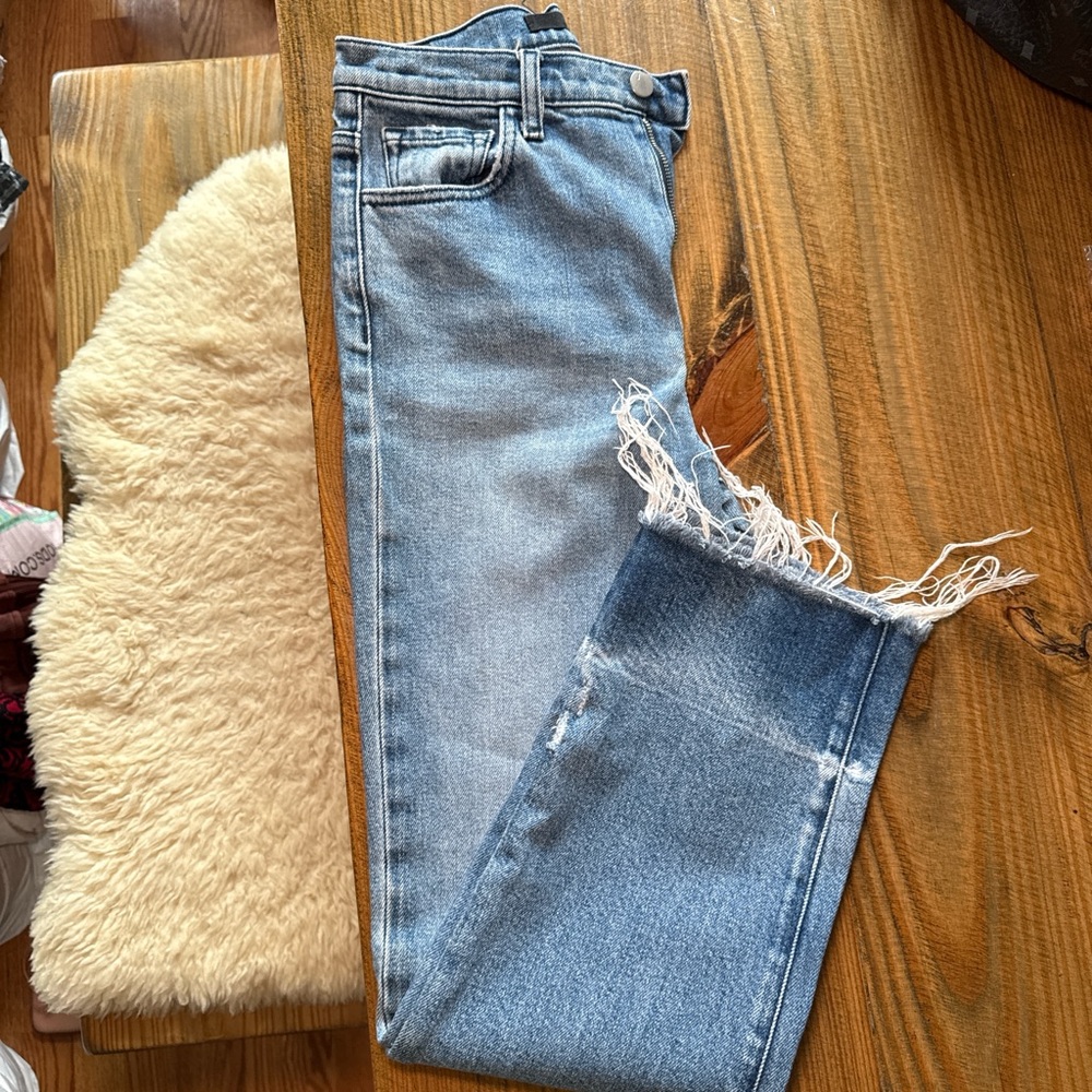 J Brand Jules High Rise Straight Jeans – Size 26 “Foreshadow” Wash